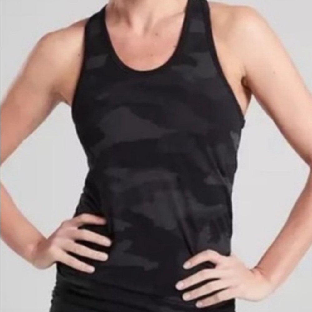 Athleta Black Camo Tank